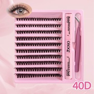 200-Piece Eyelash Extension Set with Durable Synthetic Lashes, 20D-50D Mixed Length