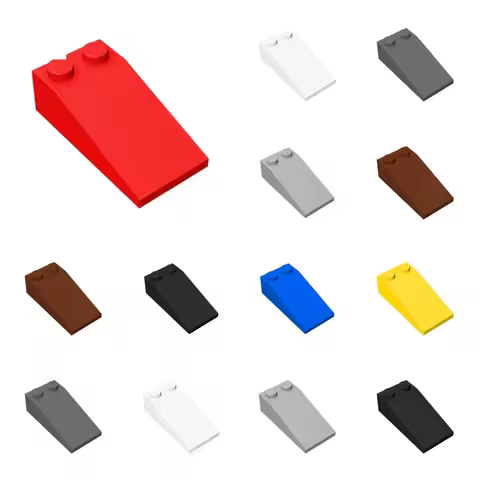 50pcs Buildings Blocks 30363 Slope 18 4 x 2 Bricks Collections Bulk Modular GBC Toys For Technical M