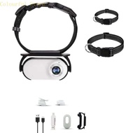 กล้องแมว 1080P แบบคล้องคอ กล้องกีฬาขนาดเล็ก กล้องติดตัวสำหรับสัตว์เลี้ยง พร้อมการบันทึกแบบวนซ้ำ 120 