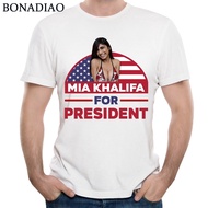 Sexy Mia Khalifa For President Cotton T-Shirt Men