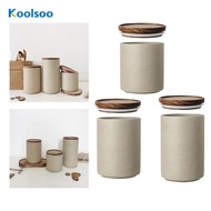 [Koolsoo] Coffee Bean Storage Container, Portable Food Storage Container, Porcelain Canister for Can