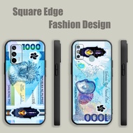 Casing For Redmi Note 9 9t 11 12 8 13 Pro Plus 4G 5G money new 1000 peso DJU03 Phone Case Square Edg