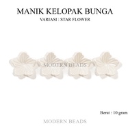 [10 GRAM] Star Flower Petal Beads / Pearl Flower Petal Beads / Pearl Flower Beads / Pearl Clover