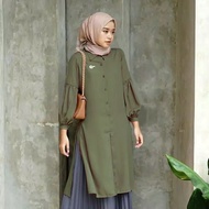 Dianara Tunik / Tunik Terbaru Kekinian 2024 / Baju Atasan Wanita Modis / Tunik Jumbo L/XL