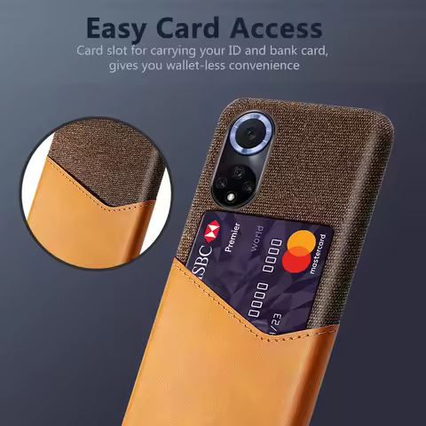 Card Slots Cover Business Funda On The For Huawei Nova 9 8 SE 7 Pro 5G 7i 8i Y7a Y9a Y9s Y5p Y6p Y7p