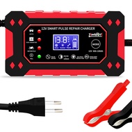 MC 12V 6A Car Battery Charger Full Automatic Pulse Repair Digital LCD Display Battery Charger for 4-