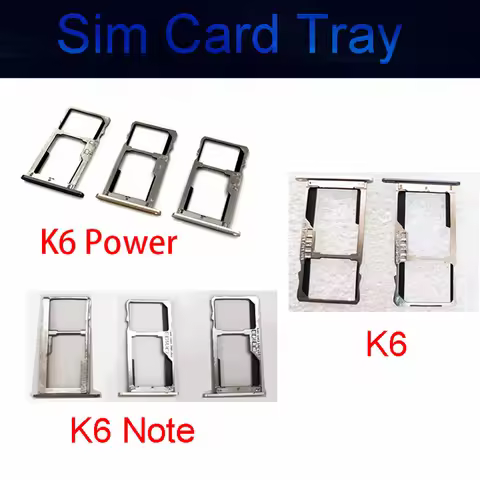 Sim Card Tray For Lenovo Vibe K6/K6 Note K53a48/K6 Power K33a42 Sim Card Reader Slot Holder Adapter 