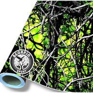 Toxicgreen Camo Sticker Size 50x50cm - 100x50 cm