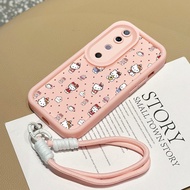 Case For VIVO V40 5G V40 Pro 5G T3 Ultra Creative Phone Cute Cat Three-Color Silicone Shockproof Str