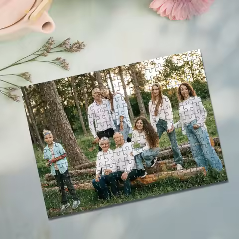 35/300/500/1085pcs Personalized Custom Photo Puzzle Family Photo Fun Gift In New Year Valentine's Fa