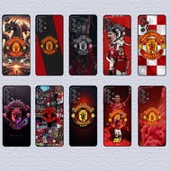 for Samsung A32 A33 A34 A35 A40 A40S A41 A42 Manchester United Soft black TPU phone case