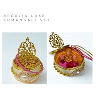Premium Sumangali Set | Regalia Luxe | Wedding Favor | Indian Nalungu Gift Set | Ganesha Idol | Kumk