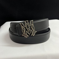 Ami Foreign Trade British Men's Belt Letter Men's Genuine Leather Youth Casual All-Match Jeans Belt 