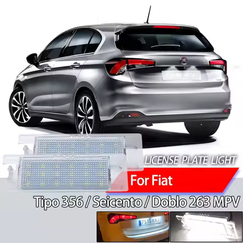 2Pcs For FIAT Tipo 356 2015-up Seicento 187 2006-up Doblo 263 MPV Car Led Signal Lamp Number License