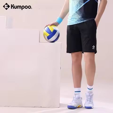 Kumpoo Men women Badminton sets Sports t-shirts with shorts pants trousers tennis clothes sportwear