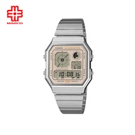 Casio Vintage A130WE-9A Silver Stainless Steel Band Men / Women Watch