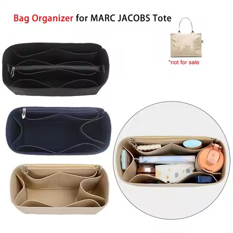 【Only Sale Inner Bag】Bag Organizer Insert For MARC JACOBS Tote Felt Handbag Insert Organiser Divider