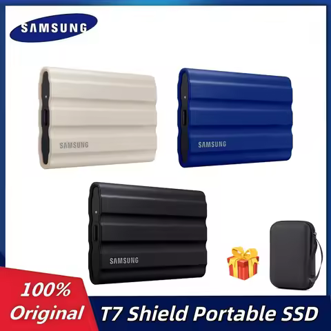 Samsung T7 Shield Portable SSD 4TB 2TB 1TB Portable SSD 1050MB/s USB 3.2 Gen2 IP65 Rated External SS