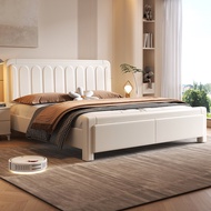 【Free Shipping】Nordic Style Wooden Bed Frame Single/Super Single/Queen/King Size Bed frame With Mattress Wooden Bed frame