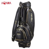 HONMA CB1959 New Men's Golf Bag Premium PU Golf Standard Bag, Lightweight Waterproof Black Car Bag Stand