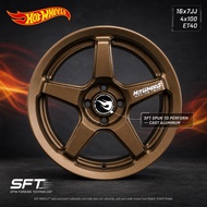 HOTWHEELS Sport Rim HW-01 | 16 inch 7.0JJ 4x100 ET 40 | RACING BRONZE untuk MYVI , BEZZA , CITY , JA
