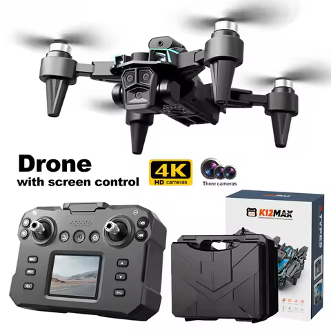 LCD Screen RC Drone with 4K HD Dual Camera 5G Digital Image Transmission FPV Drone Brushless Motor O