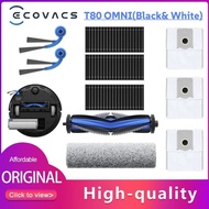 Original ECOVACS DEEBOT T80 OMNI Vacuum Cleaner Accessories Main / Side Brush, Filter, Roller Mop, D