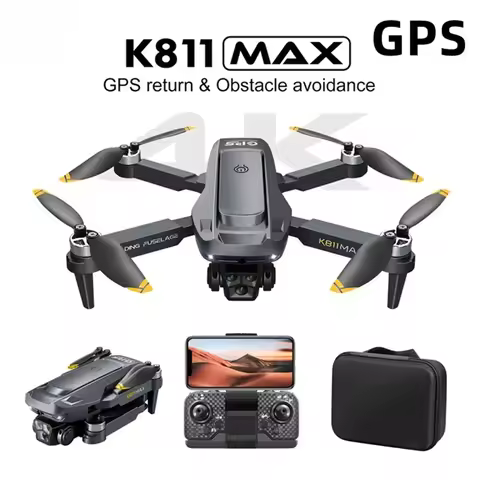 K811 Max 5G GPS Drone 4K HD Dual Lens 50X Zoom Aerial Photography Omnidirectional Obstacle Avoidance