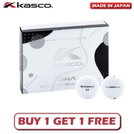 [ ซื้อ 1โหล แถมฟรี 1โหล ] KASCO ลูกกอล์ฟ รุ่นDNA Made in JAPAN ลูก 2ชั้น นุ่มพิเศษ DNA Golf Ball Ext