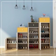 (訂貨價$220up) 超窄40cm款 帶門鞋櫃 (附帶櫃桶) 鞋架 40cm Wood Shoe Cabinet