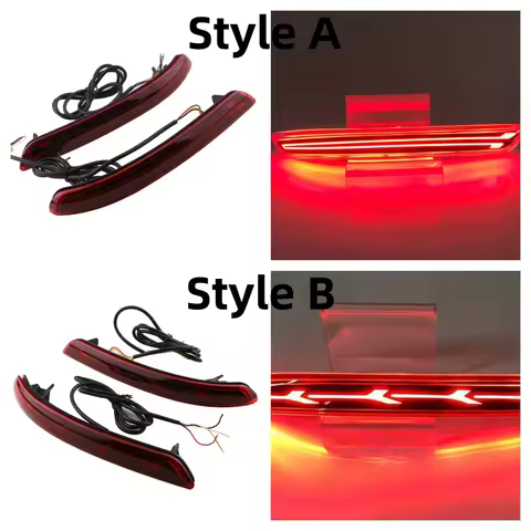 Rear Bumper Lights for Toyota Innova 2015 2016 2017 Multi-functions Car LED Tail Light Fog Lamp Brak