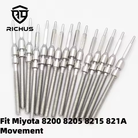 RICHUS 8200 8205 8215 821A Watch Stem Stainless Steel Fit Miyota 8200 8205 8215 821A Crown Automatic