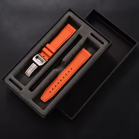 JWNSPA For IWC FKM Strap 20mm 21mm 22mm Big Pilot Mark Portugieser TOP GUN Men Quick Release Sport F