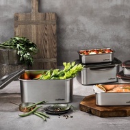 316不鏽鋼便當盒 微波 保鮮盒 名作系列 抗菌質感保鮮盒