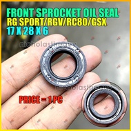 Front Sprocket Oil Seal Motorcycle RG SPORT/RGV/RC80/GSX (17x28x6)