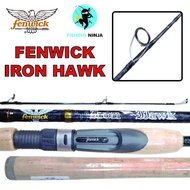 Ninja - FENWICK Iron Hawk Spinning Rod 6'6 Feet 7'0 Feet 12-30lb Fenwick Fishing Rod Ready Stock Mal