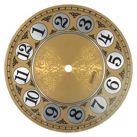 Clock Accessories Dial Face Flat Profile Aluminium Dial Face Arabic Numeral Diameters 180mm Vintage 