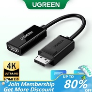 UGREEN 4K*2K DisplayPort DP to HDMI Cable Adapter For Projector HP/Dell Laptop