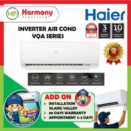 【Install】HAIER 1.0hp Inverter Air Cond HS-10VQA09 𝟒 𝐒𝐓𝐀𝐑 + Install Klang Valley Air Conditioner Cepa