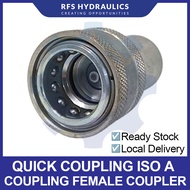 RFS Carbon Steel, 1/4" to 1" BSPP Thread or NPT Thread Female ISO A Quick Coupling