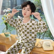Children's Clothing Sets Boy Sleepwear Long sleeved Kids Pajamas Set Cotton boy pyjamas