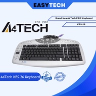 EASYTECH | Brand New A4Tech KBS-26 PS2 Wired Multimedia Keyboard