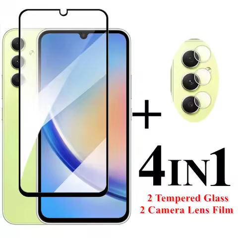 For Samsung Galaxy A34 5G Screen Protector 6.6 inch Full Cover Glass For Samsung A34 Tempered Glass 