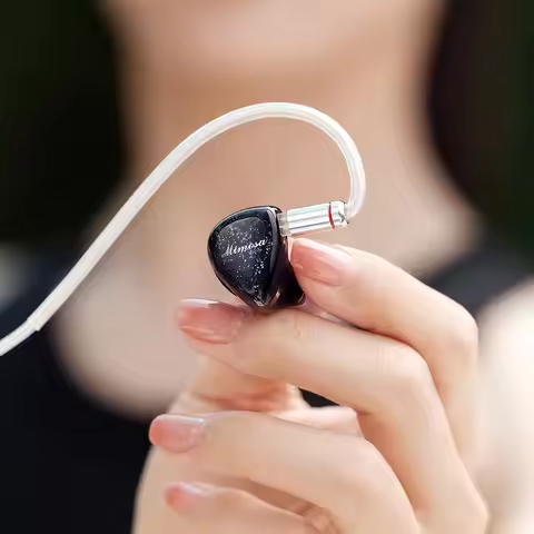 QoA Mimosa Earphone 1 Dynamic 1 Planar In Ear IEMs 3.5mm 4.4mm Plug Earbuds For HiFi Music Headphone