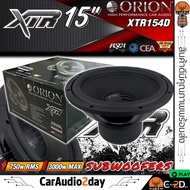 🎉ส่งด่วนในไทย🎉ซับวูฟเฟอร์รถยนต์ ORION XTR154D XTR SERIES ซับวูฟเฟอร์  15 นิ้ว 750W RMS  DVC 4 โอห์ม 