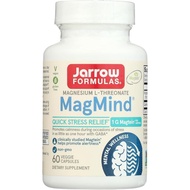 Jarrow Formulas Magnesium L-Threonate, MagMind Quick Stress Relief, Dietary Supplement Featuring GAB