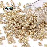 1pound 6/0 Glass Seed Beads Metallic Colours style Round golden 6/0 4mm Hole: 1.5mm about 4500pcs/po