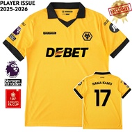 (PLAYER ISSUE) WOLVES HOME 2025 FOOTBALL JERSEY/2026 PLAYER VERSION NEW