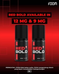 Ready JT FOOM RED BOLD LIQUID VAPE CUKAI PODS SALTNIC SALT NIC 30ML 9MG 12MG