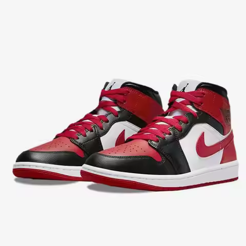 Nike genuine AIR JORDAN 1MID women's high top retro basketball shoes BQ6472-079